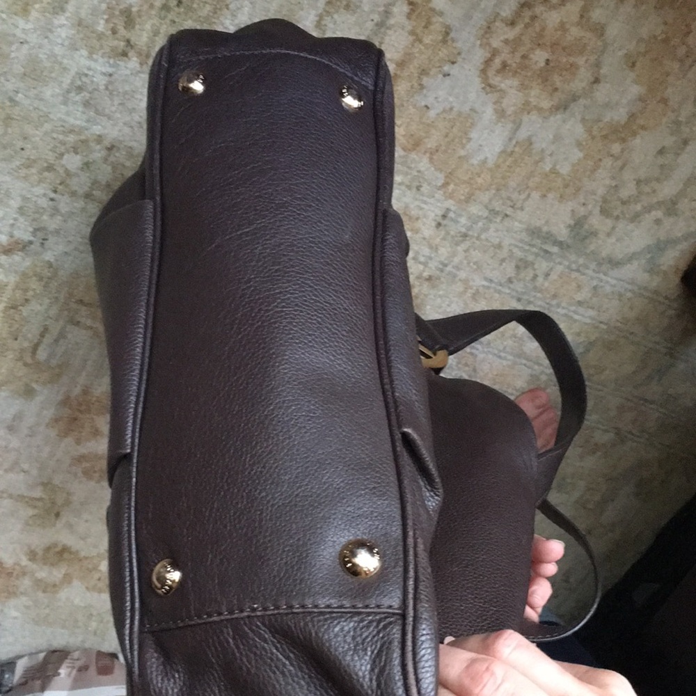 Michael Kors brown leather shoulder hobo bag - Picture 8 of 8